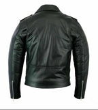 Men’s Café Racer Biker Leather Jacket