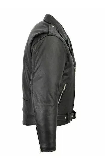 Men’s Café Racer Biker Leather Jacket