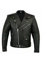 Men’s Café Racer Biker Leather Jacket