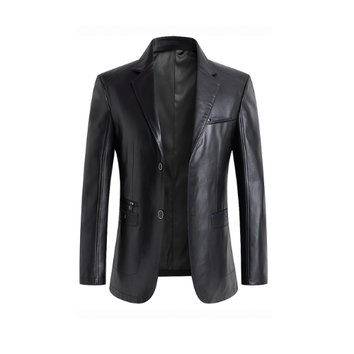 Premium Men’s Genuine Lambskin Leather Blazer