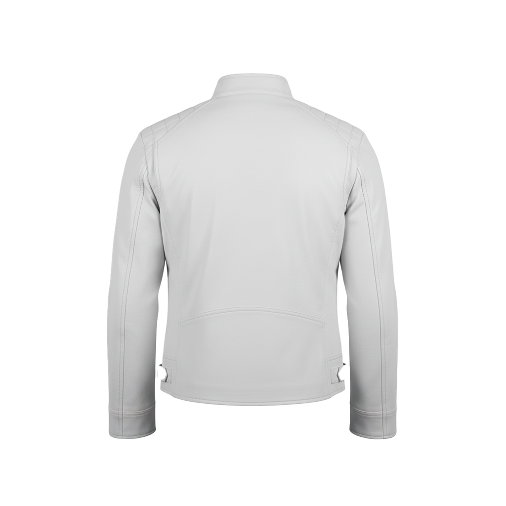 Light gray jacket on a white background