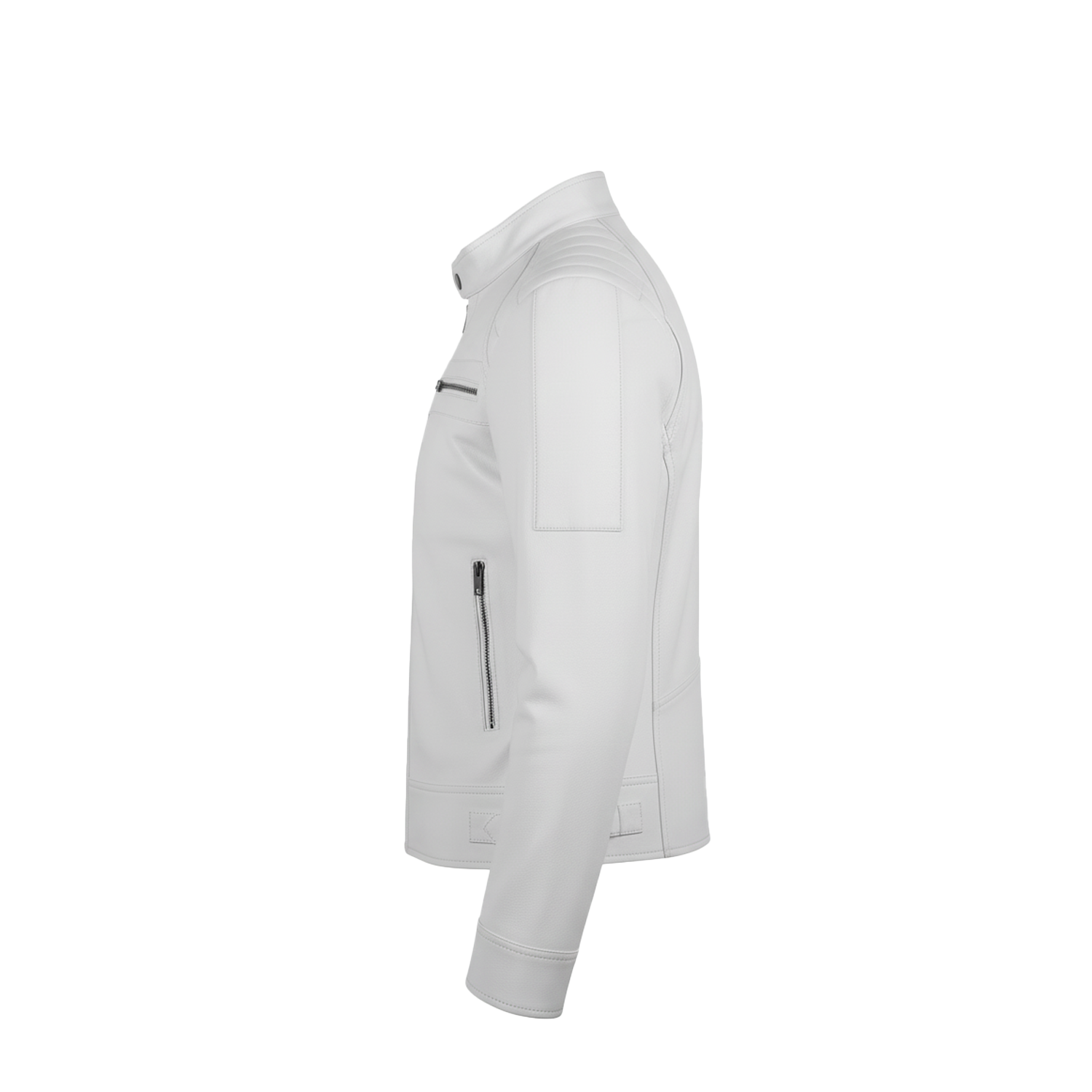 White jacket on a white background