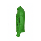Men’s Premium Green Leather Biker Jacket