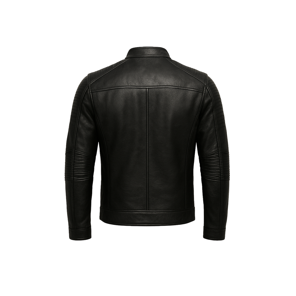 Men's Black Café Racer Leather Jacket