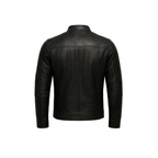 Men's Black Café Racer Leather Jacket
