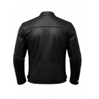 Men’s Black Genuine Leather Biker Jacket