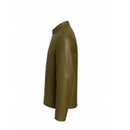 Men’s Olive Green Lambskin Leather Jacket