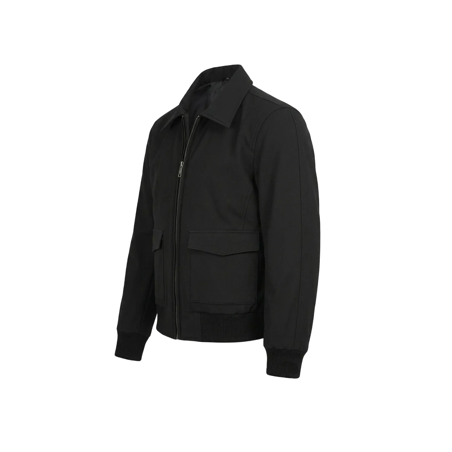 Men's black bomber jacket outfit