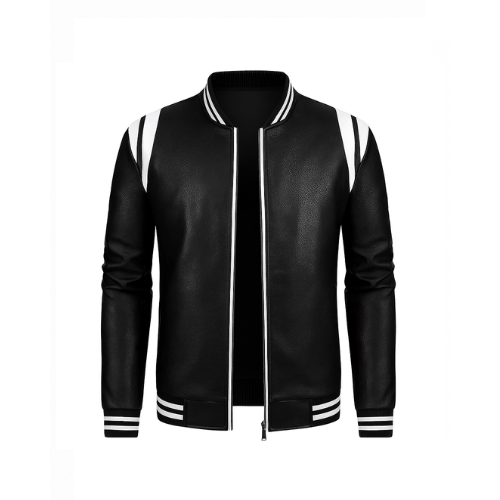 Men’s Genuine Lambskin Leather Biker Jacket