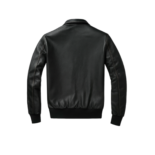 Men's Genuine Lambskin Leather Bomber Jacket