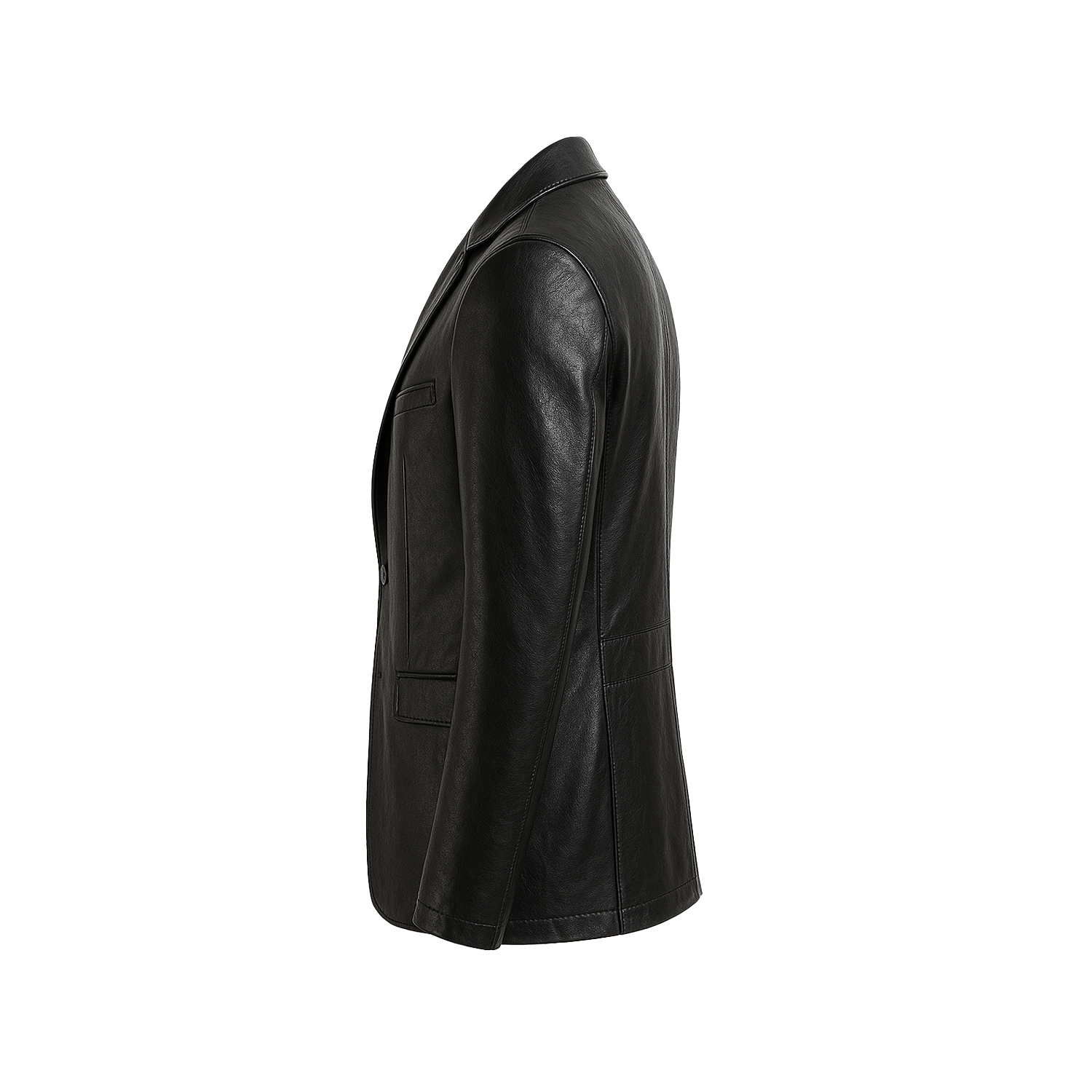 Premium Men’s Genuine Lambskin Leather Blazer