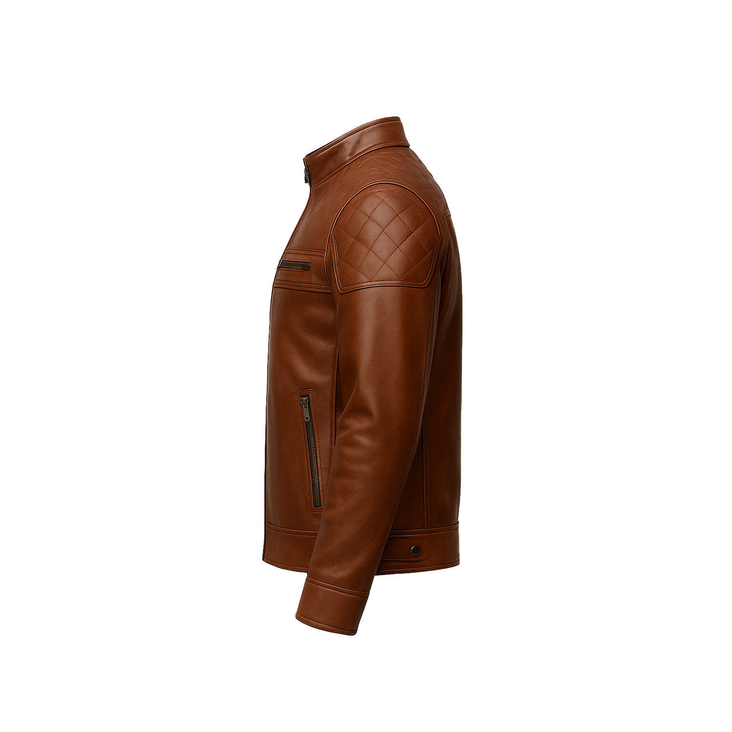 Men’s Brown Biker Leather Jacket