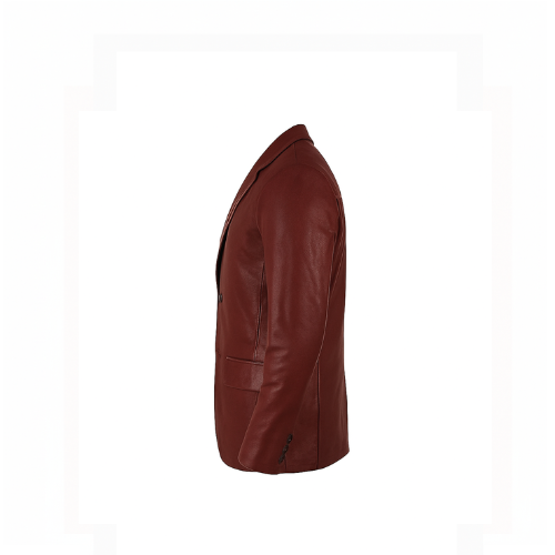 Genuine Lambskin Leather Two Button Jacket Coat