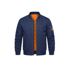 Men's Trending Navy Blue Bomber Jacket