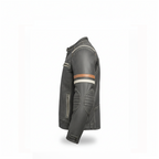 Men’s Vintage Retro Distressed PU Leather Biker Motorcycle Café Racer Jacket