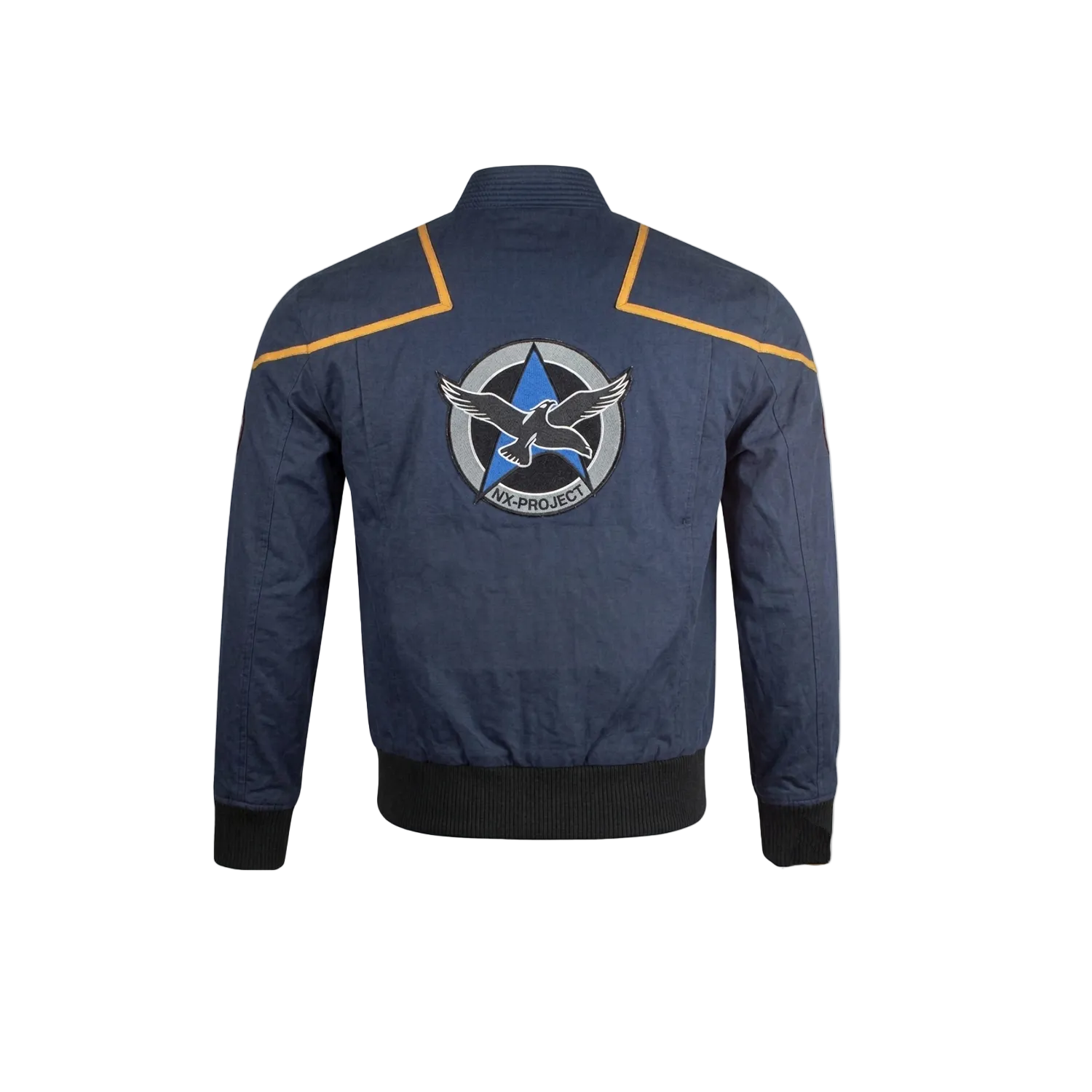 Men Star Trek Enterprise NX-01 Flight Bomber Jacket