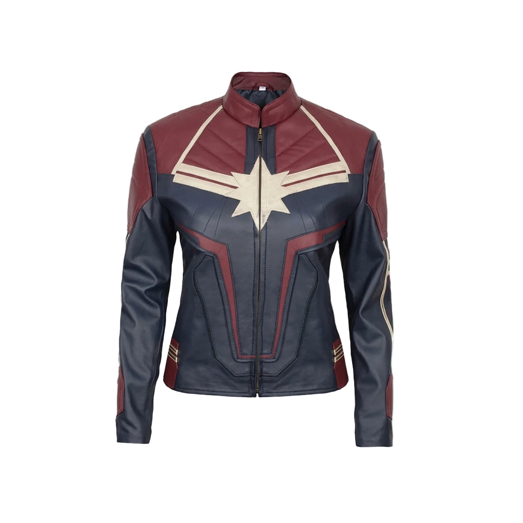 Superhero jacket with star emblem on a white background